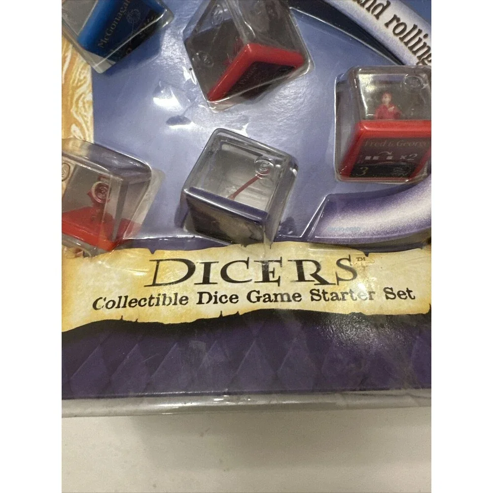 Vtg Harry Potter Dicers Toy Collectible Dice Game Starter Set Mattel Games New
